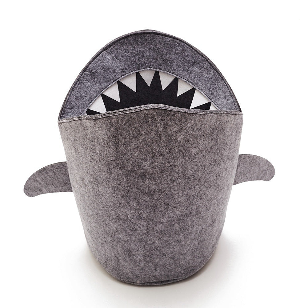 Shark-Shaped Toy Basket — Make Cleanups Fun for Kids