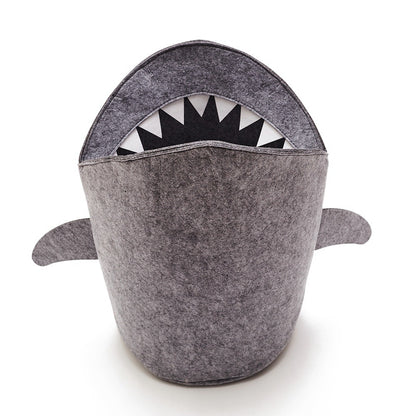Shark-Shaped Toy Basket — Make Cleanups Fun for Kids