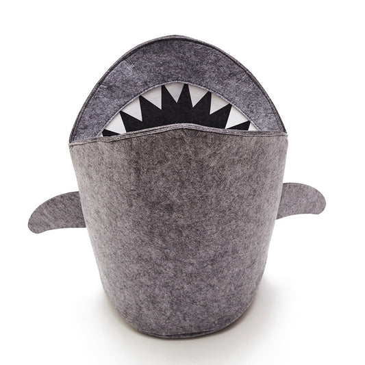 Shark-Shaped Toy Basket — Make Cleanups Fun for Kids