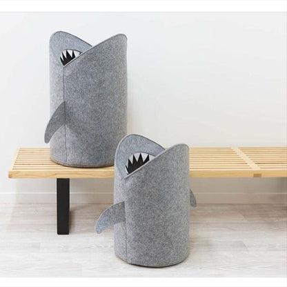 Shark-Shaped Toy Basket — Make Cleanups Fun for Kids