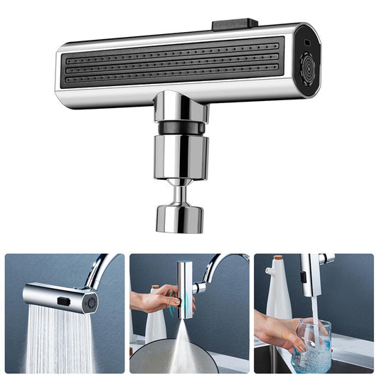 Splash-Proof Rotating Faucet Head — Two Modes, One Click
