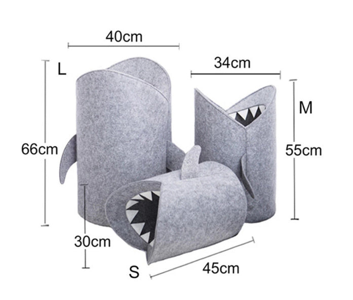 Shark-Shaped Toy Basket — Make Cleanups Fun for Kids