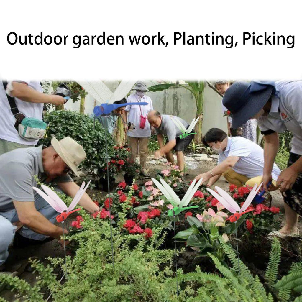 Simulation Dragonfly Grass Garden Decoration Clips