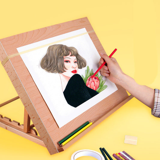 Wooden Folding Desk Easel — A2/A3 Drawing Board