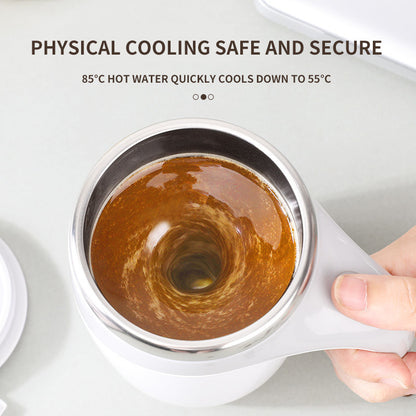 Magnetic Self-Stirring Coffee Cup, USB Rechargeable