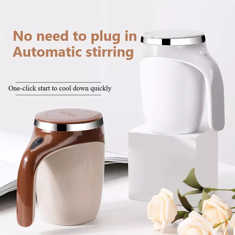 Magnetic Self-Stirring Coffee Cup, USB Rechargeable