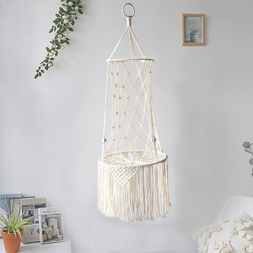 Macrame Pet Hammock — Snug Swing for Stylish Homes